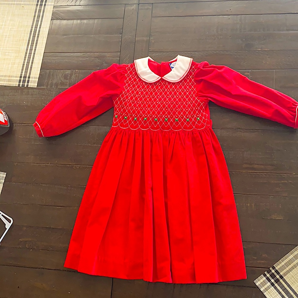❤️⭐️5Y Girls Christmas Embroidered Dress⭐️❤️